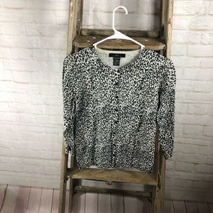 Silx Button Up Cheetah Print Top